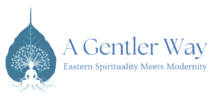 a gentle way blog logo edited slogan to modernity cropped buddha leaf png