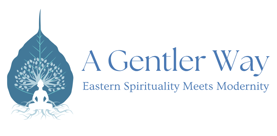 a gentle way blog logo edited slogan to modernity cropped buddha leaf png